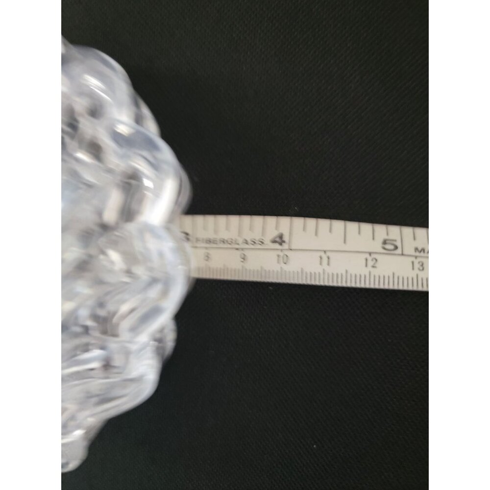 Gorham Chantilly Shell Trinket Box 4" Full Lead Crystal West Germany - Picture 9 of 9